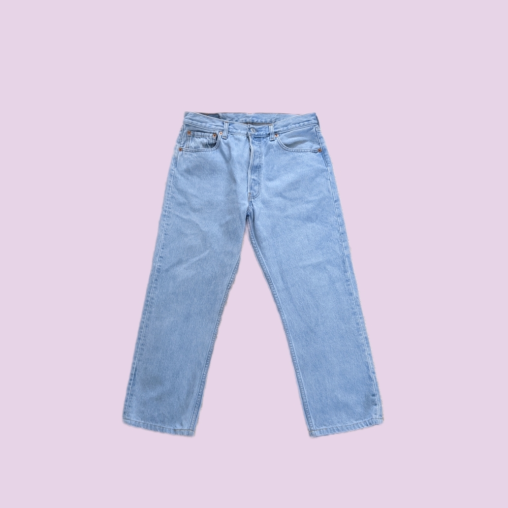 Levi's 501 light wash jeans
